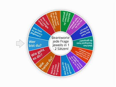 A1.1 L 2 Fragespiel 'Wer bist du?'. Beantworte jede Frage mit jeweils 1 - 2 Sätzen.