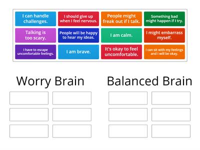 Worry Brain vs. Balanced Brain