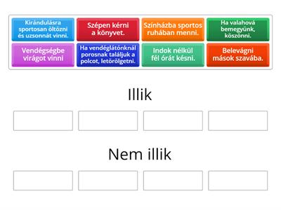 Illemtan óra 2. osztály