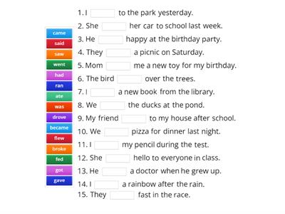 ff4 past simple irregular verbs