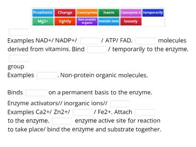 Briefly discuss the types of cofactor with appropriate examples