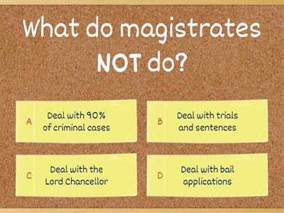 Week 23 Year 12 LAW Explore - The work of magistrates