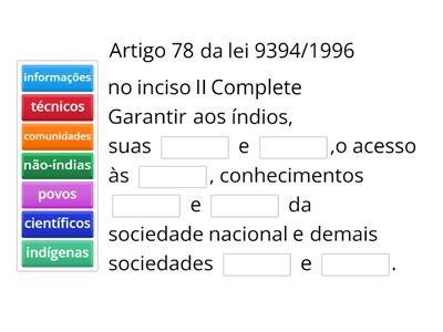 Legislação escolar indígena 