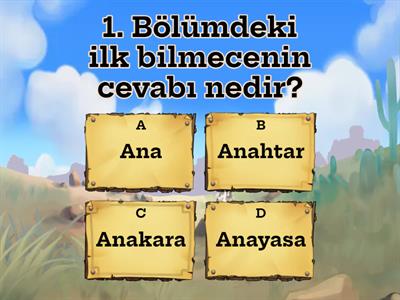 Anayasa Candır Mini Quiz