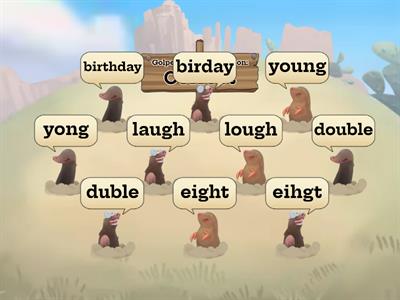 Spelling - Whack a mole