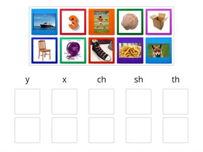 Match the pictures to the sounds Jolly Phonics group 6