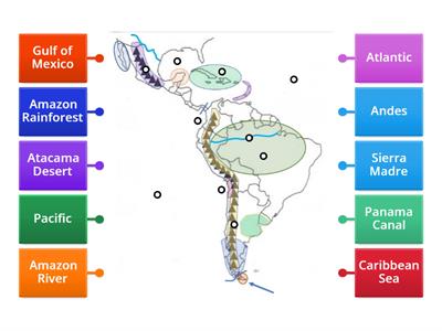 Mrs. Downey's Latin America Physical Features Map