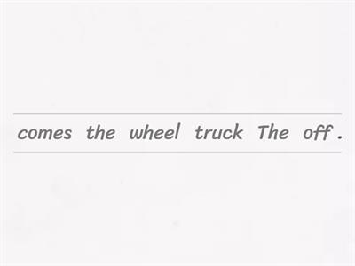 RAZ The Wheel - sentence structure