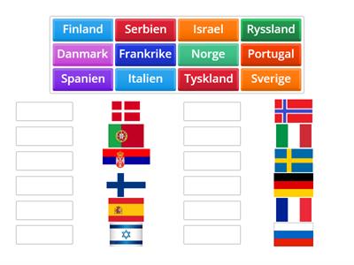 Europas flaggor(skapad av elev)