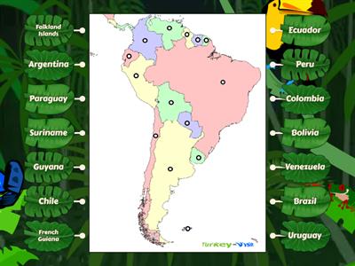 South America Map Practice 1