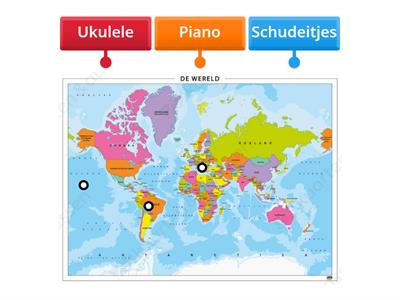 Wereldspel: muziekreis instrumenten