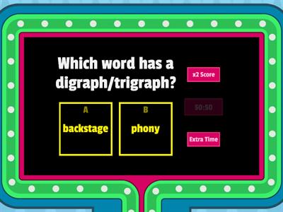 Wilson 7.3 "Find that digraph/trigraph" Quiz Show