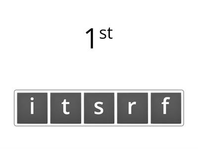 Ordinal Numbers