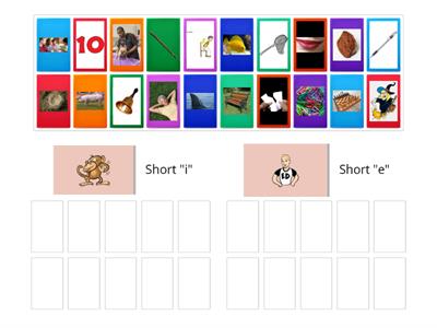 Picture Sort - Short i and Short e