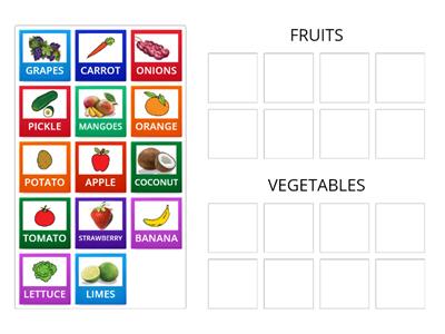 FRUITS AND VEGETABLES
