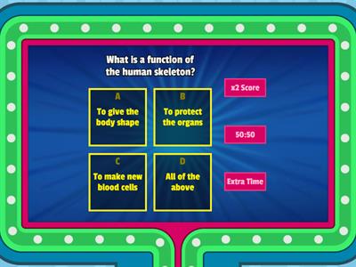 Skeletal System Lessons 1 and 2 Review 