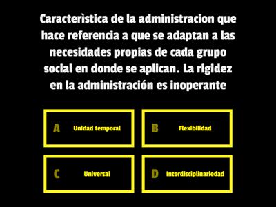 Quiz Escuelas de administracion 