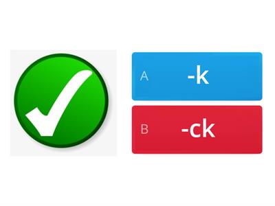 -k or -ck