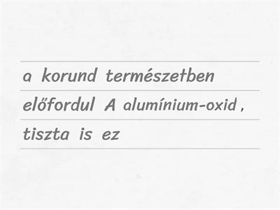 Az alumínium ásványai