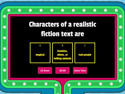 Features of Realistic Fiction genre