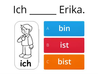 ich/ du/ er/ sie Deutsch