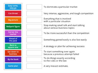 Business Idioms 1