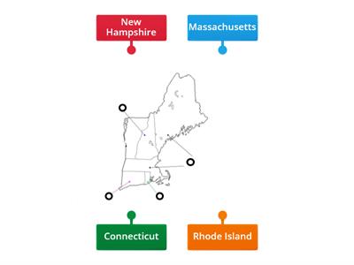 New England Colonies Map