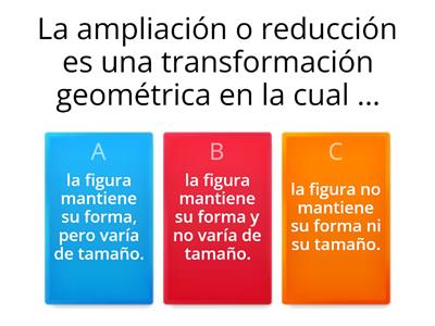 Ampliación y reducción de figuras