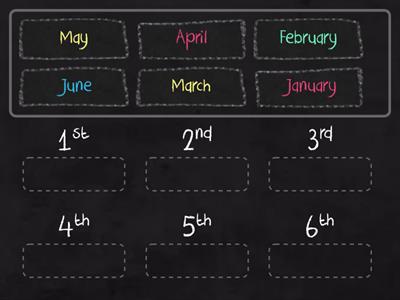 Unit 6B Vocabulary - Month / Date