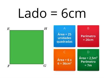 Áreas e perímetros de figuras planas