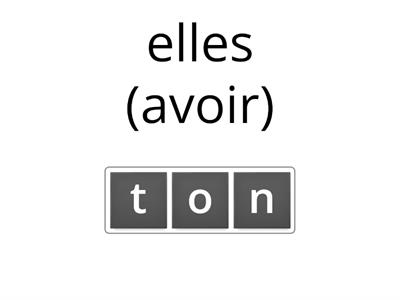 Les verbes en "-er" , "être" et "avoir"