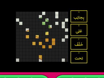 Image Quiz-Prepositions of Place أحرف الجر بالعربية