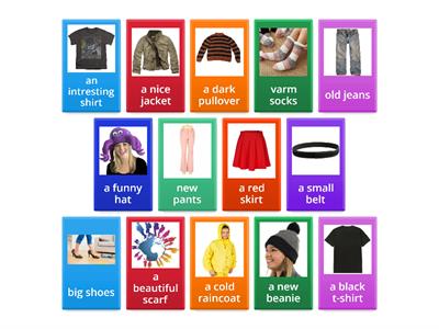 Adjektiv med kläder