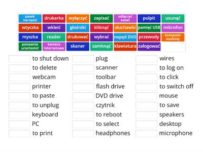 Computer vocabulary