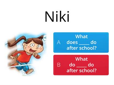 what does/do ________ do after school?