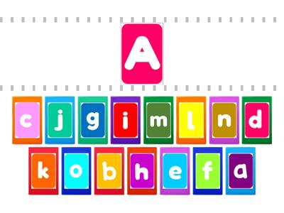  Alphabet Find the match A-O Big-small #my_teaching_stuff
