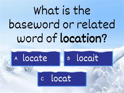 5.7 What is the Baseword?