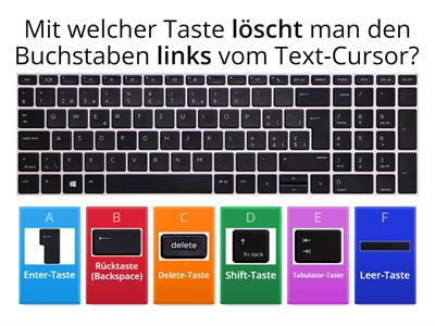 PC-Training: Tasten und ihre Funktion