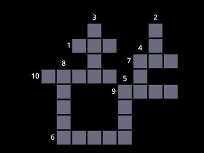 Numbers 1-10 Crossword (English Answers)