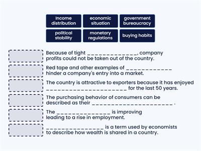 Going International - Collocations