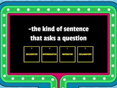 ASYNCHRONOUS ACTIVITY ON KINDS OF SENTENCES