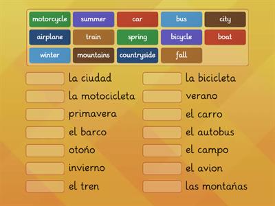 Spanish Seasons & Modes of Transportation