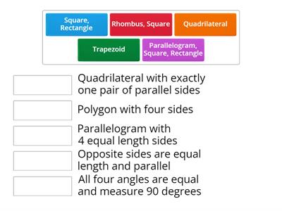 Classify Quadrilaterals