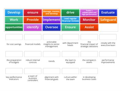 Task of a Business Controller Team Manager