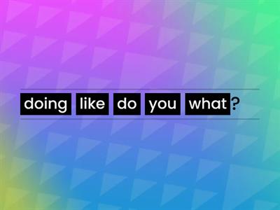 what do you like doing?