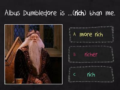 Harry Potter Comparative Adjectives 