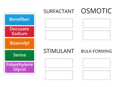 LAXATIVE DRUG SORT