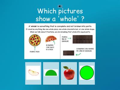 Fractions in wholes