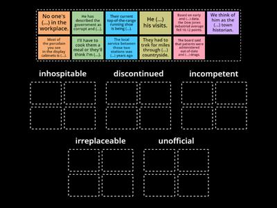 English File Advanced U7 prefixes