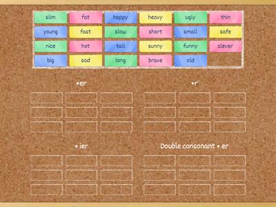 Comparative adjectives spelling